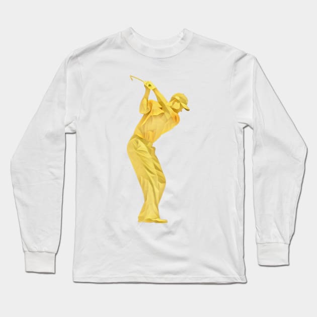 Golden Tiger Woods Long Sleeve T-Shirt by YungBick